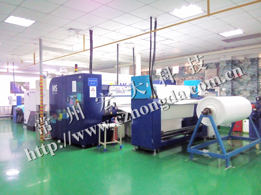 Digital printing constant-tension central rewinding system